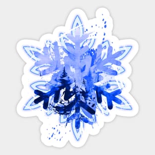 Forest snowflake Sticker